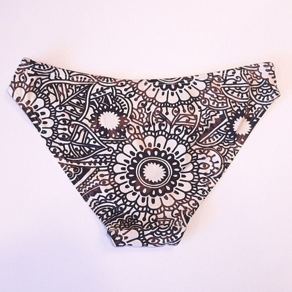 3/$20 NEW Kris Line Strappy Bikini Bottom Wood Accent Boho Tribal Medallion - Picture 5 of 8